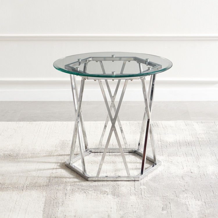 Steve Silver Furniture - Escondido - End Table - Silver - 5th Avenue Furniture