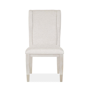 Magnussen Furniture - Lenox - Upholstered Host Side Chair (Set of 2) - Warm Silver - 5th Avenue Furniture