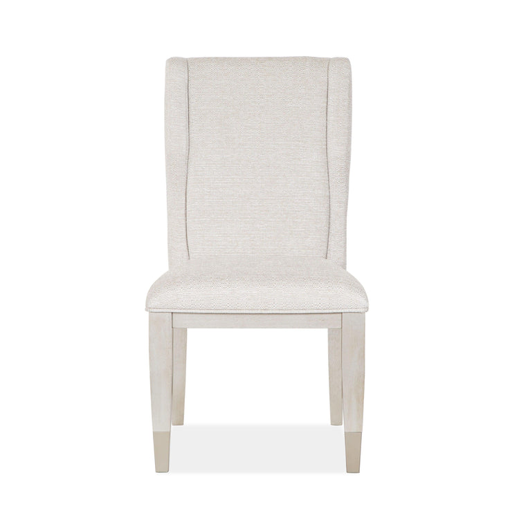Magnussen Furniture - Lenox - Upholstered Host Side Chair (Set of 2) - Warm Silver - 5th Avenue Furniture
