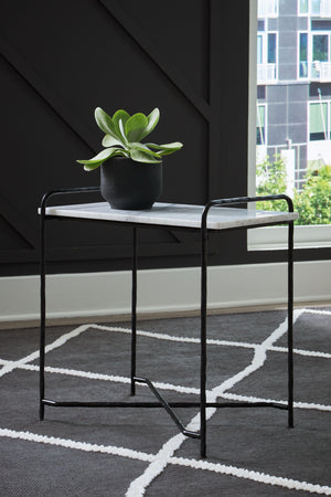 Signature Design by Ashley® - Ashber - White / Black - Accent Table - 5th Avenue Furniture