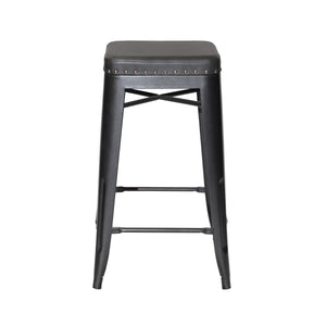 Steve Silver Furniture - Hank - Barstool (Set of 2) - Black - 5th Avenue Furniture