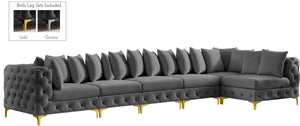 Meridian Furniture - Tremblay - Modular Sectional 6 Piece - Gray - 5th Avenue Furniture