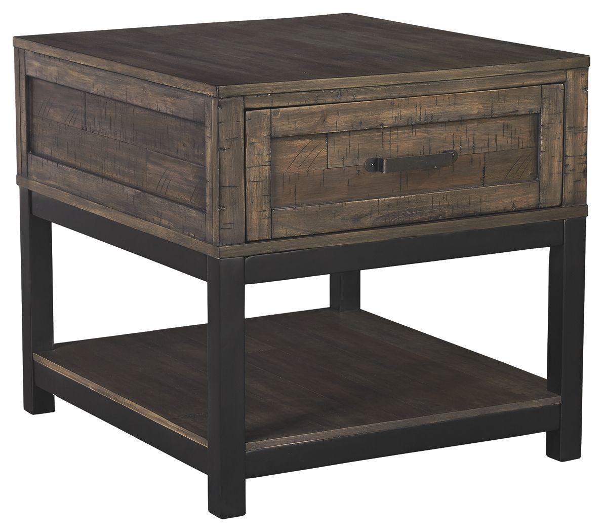 Ashley Furniture - Johurst - Grayish Brown - Rectangular End Table - 5th Avenue Furniture