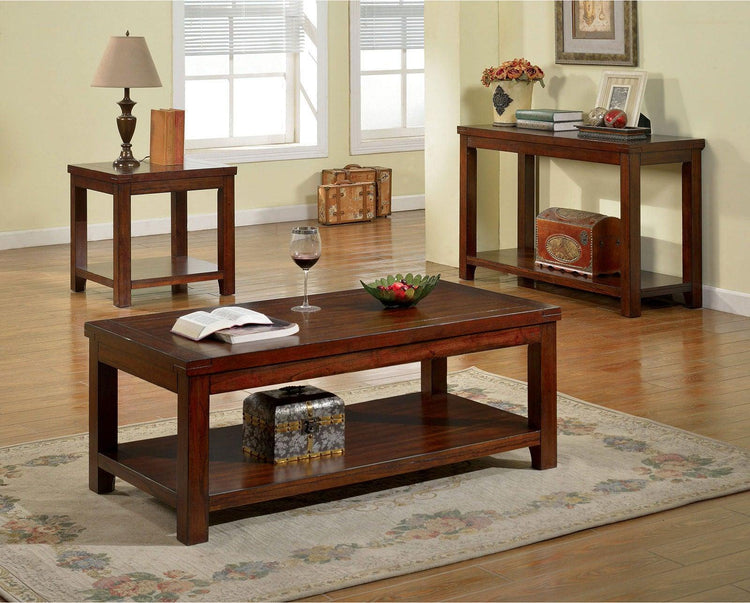 Furniture of America - Estell - End Table - Dark Cherry - 5th Avenue Furniture