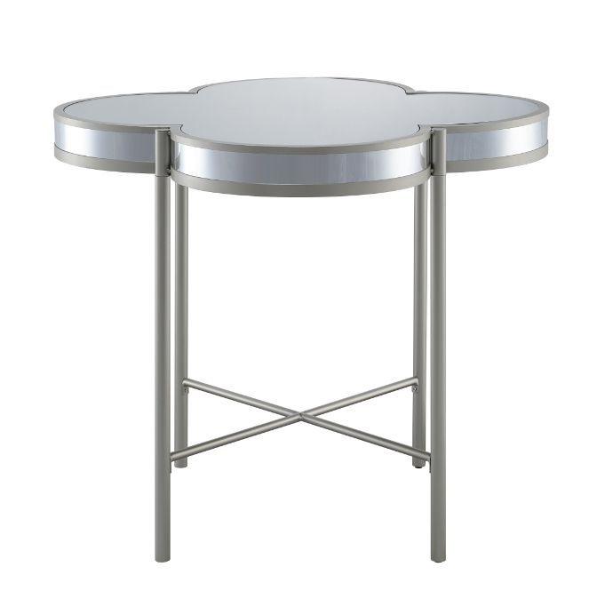 ACME - Clover - Counter Height Table - Silver & Champagne Finish - 5th Avenue Furniture