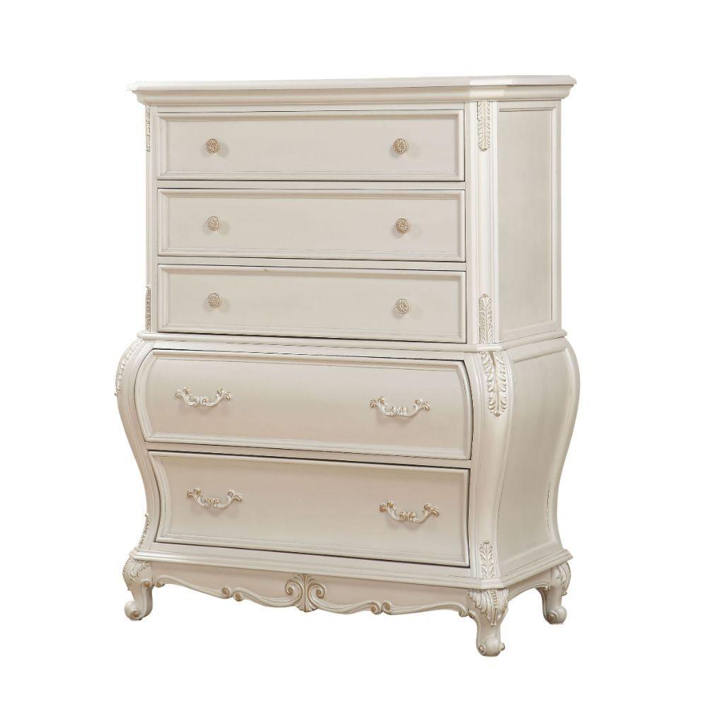 ACME - Chantelle - Chest - Pearl White - 5th Avenue Furniture