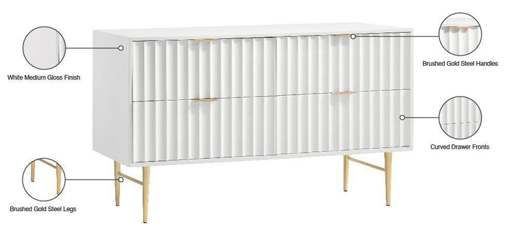 Meridian Furniture - Modernist - Dresser - 5th Avenue Furniture