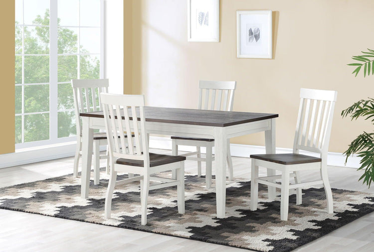 Steve Silver Furniture - Caylie - 5 Piece Dining Set - White - 5th Avenue Furniture