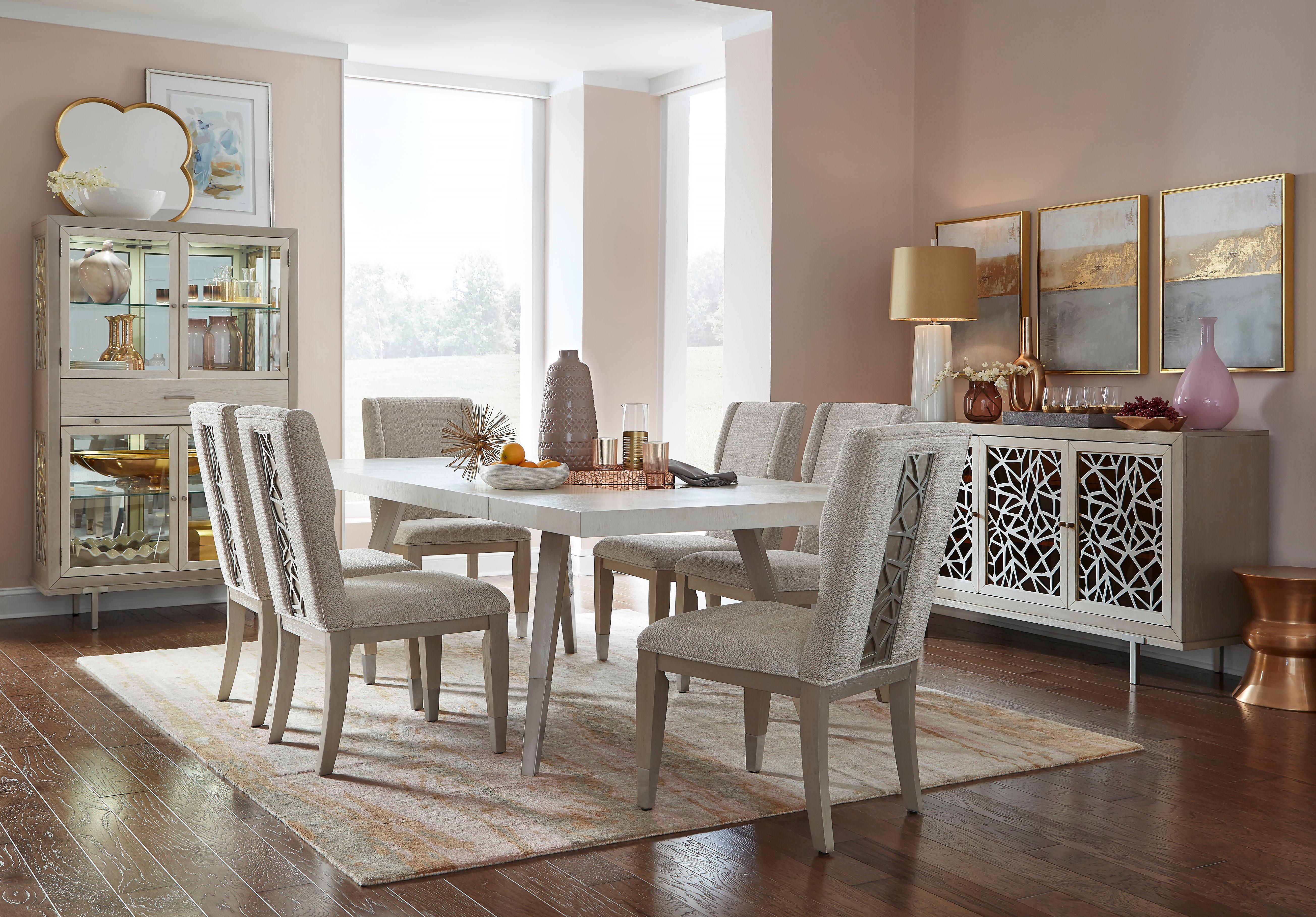 Magnussen Furniture - Lenox - Rectangular Dining Table - Warm Silver - 5th Avenue Furniture