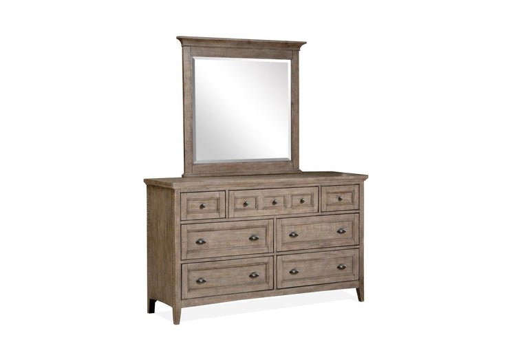 Magnussen Furniture - Paxton Place - Wood Landscape Mirror - Dove Tail Grey - 5th Avenue Furniture