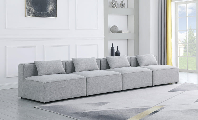 Meridian Furniture - Cube - Modular Sofa Armless 4 Seats - 5th Avenue Furniture