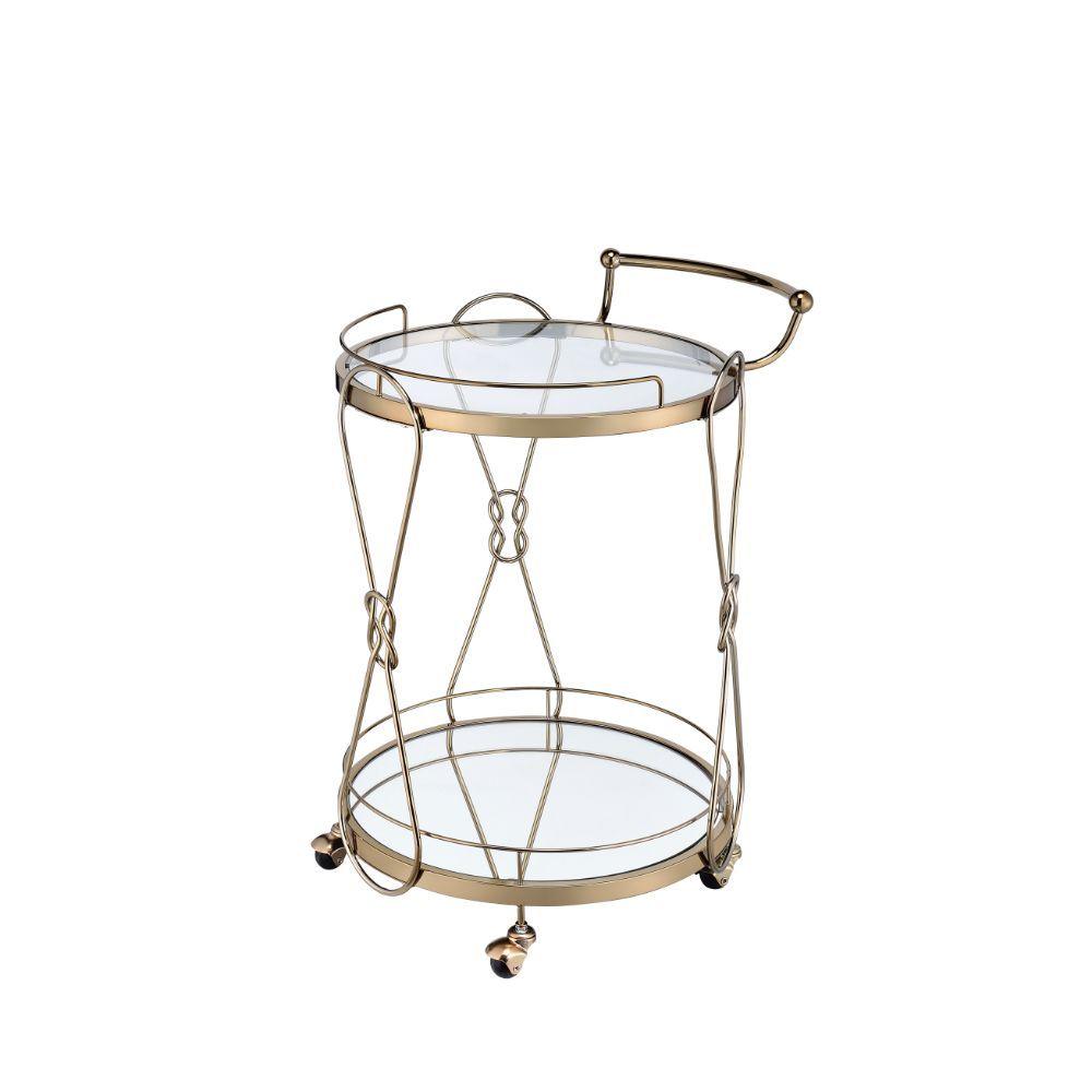 ACME - Zekera - Serving Cart - Champagne - 5th Avenue Furniture