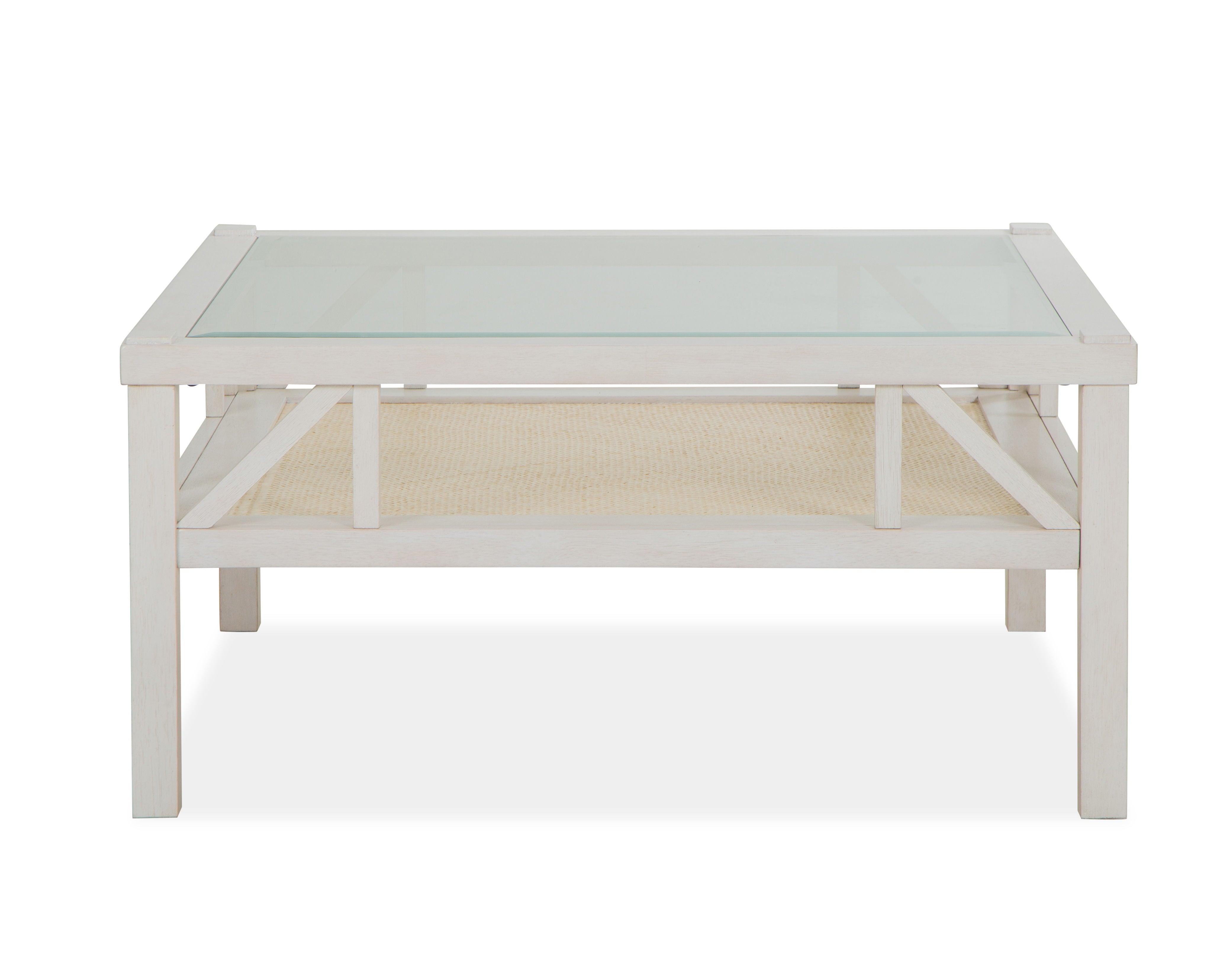 Magnussen Furniture - Ellison - Square Cocktail Table - Antique White - 5th Avenue Furniture