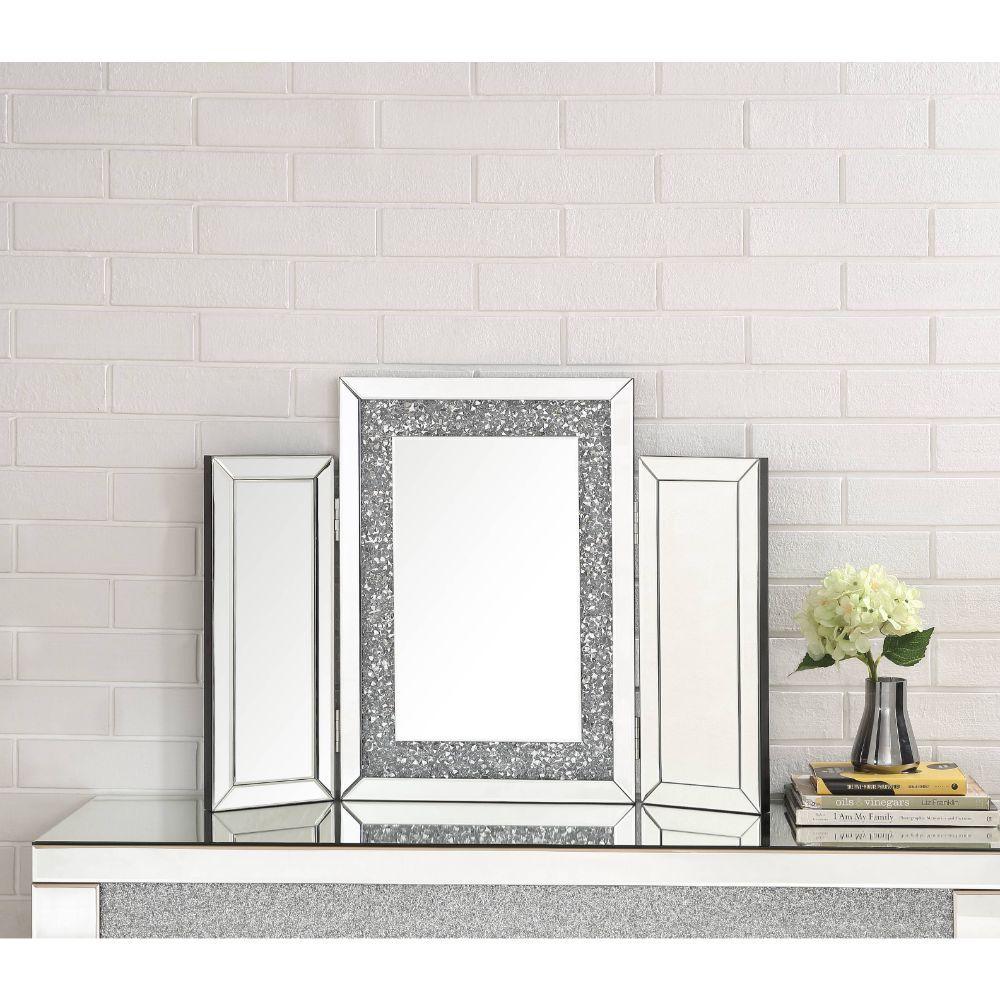 ACME - Noralie - Accent Decor - Mirrored & Faux Diamonds - 22" - 5th Avenue Furniture