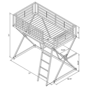 CoasterEveryday - Hyde - Workstation Loft Bed - 5th Avenue Furniture