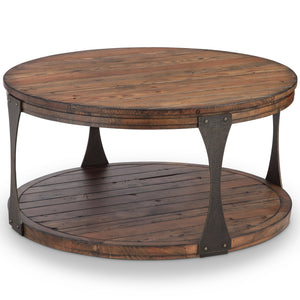 Magnussen Furniture - Montgomery - Industrial Round Table - 5th Avenue Furniture