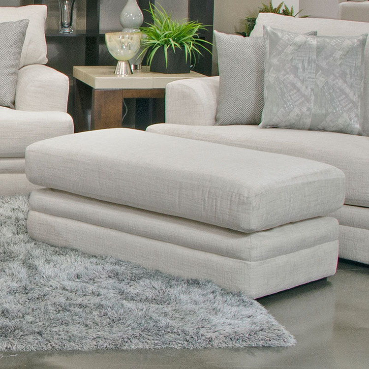 Zeller - Ottoman - Cream - 5th Avenue Furniture