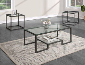 Crown Mark - Karter - 3 Piece Cockail Table - Brown - 5th Avenue Furniture