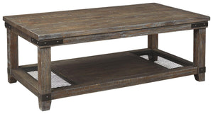 Ashley Furniture - Danell - Brown - Rectangular Cocktail Table - 5th Avenue Furniture