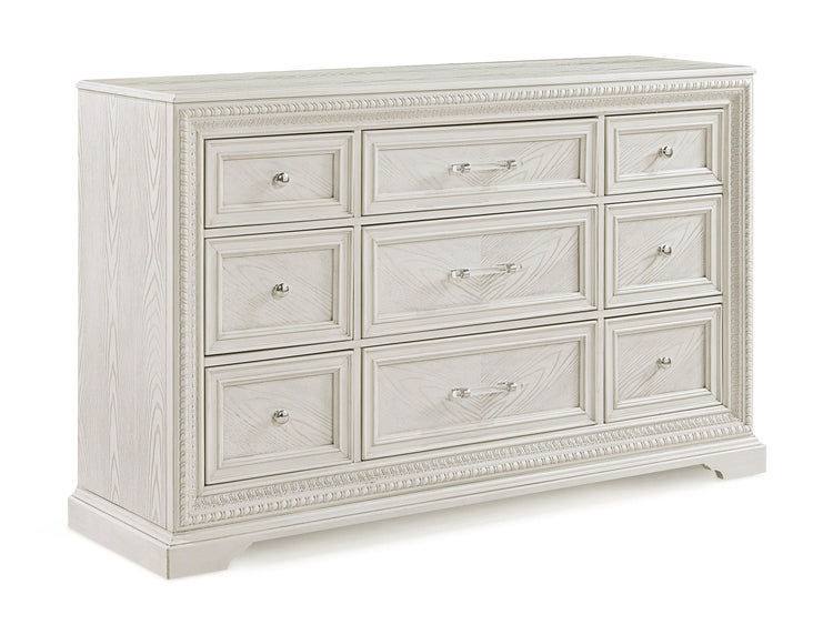 Crown Mark - Alexandria - Dresser & Mirror - White - 5th Avenue Furniture