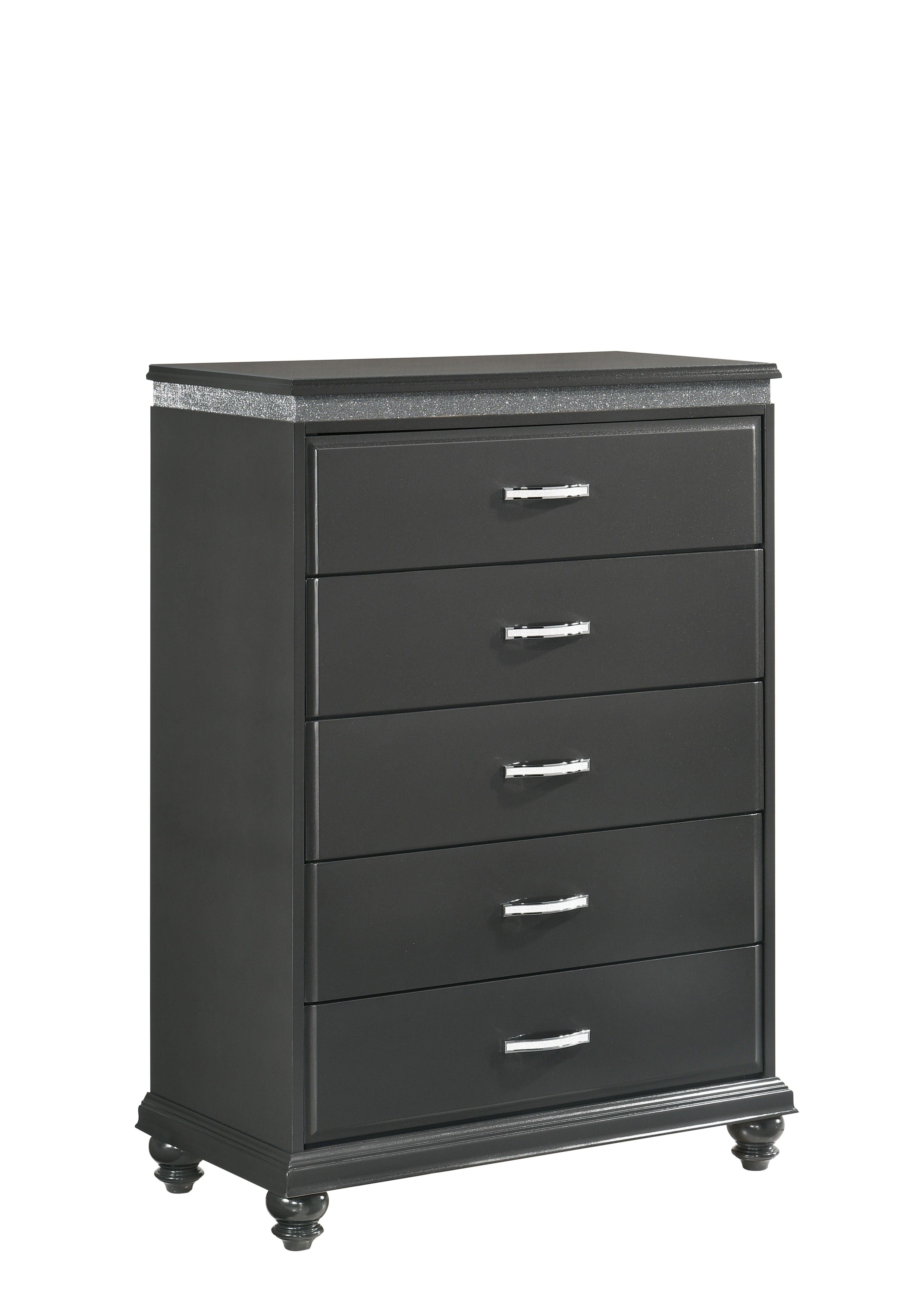 Crown Mark - Frampton - Chest - Gray - 5th Avenue Furniture