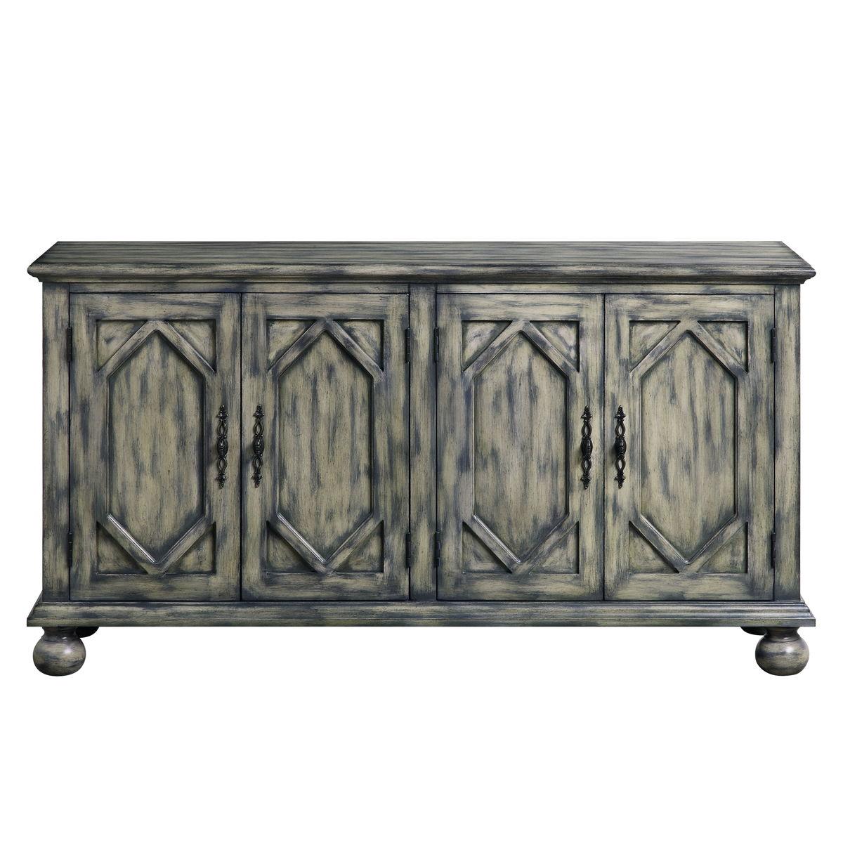 ACME - Pavan - Accent Table - Rustic Gray - 5th Avenue Furniture