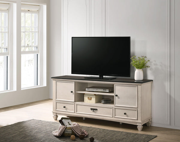 Crown Mark - Sawyer - Tv Stand - Beige - 5th Avenue Furniture