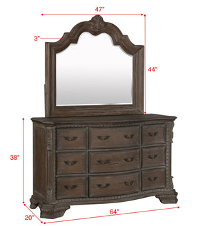 Crown Mark - Sheffield - Dresser, Mirror - 5th Avenue Furniture