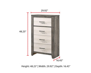 Crown Mark - Rhett - Chest - White - 5th Avenue Furniture