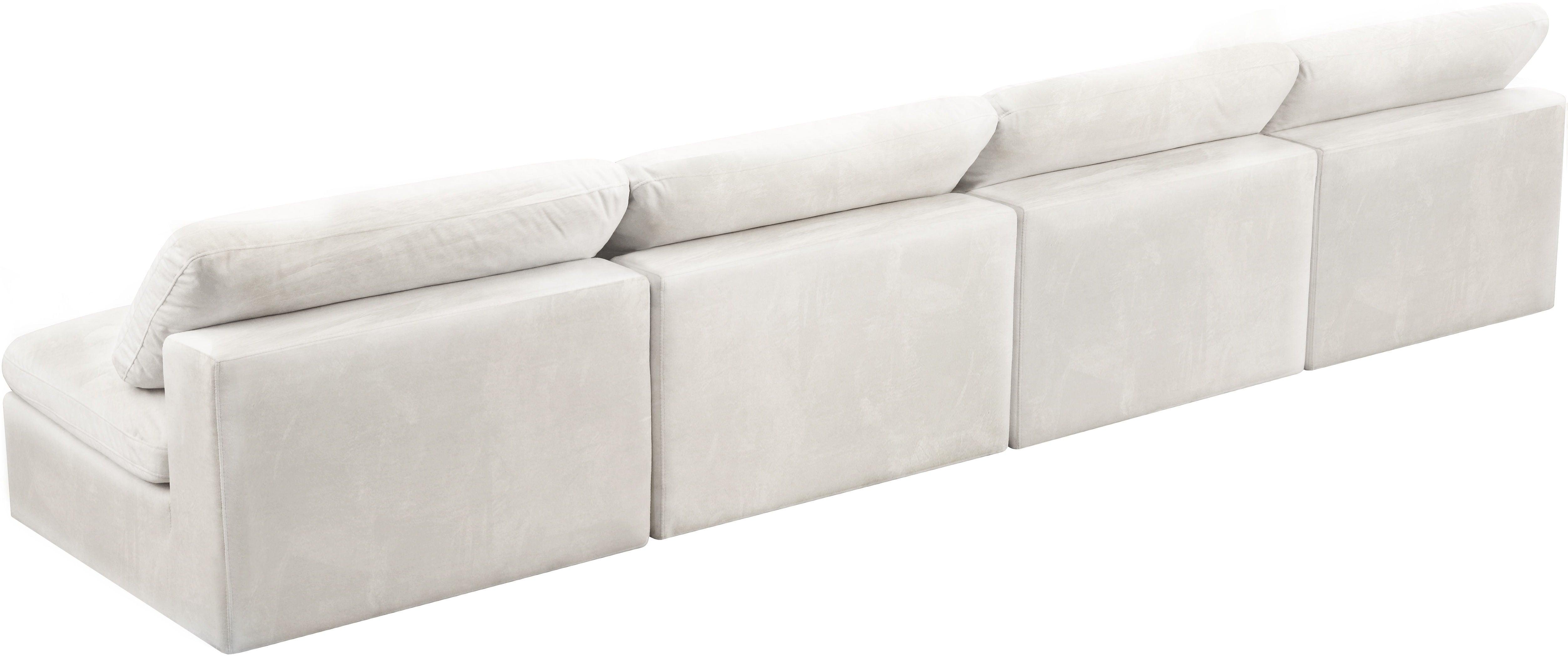 Meridian Furniture - Cozy - Modular Armless 4 Seat Sofa - 5th Avenue Furniture