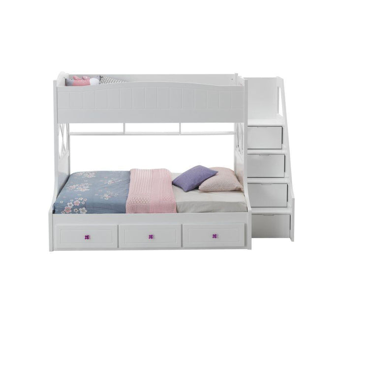 ACME - Meyer - Twin Over Full Bunk Bed - White - 5th Avenue Furniture