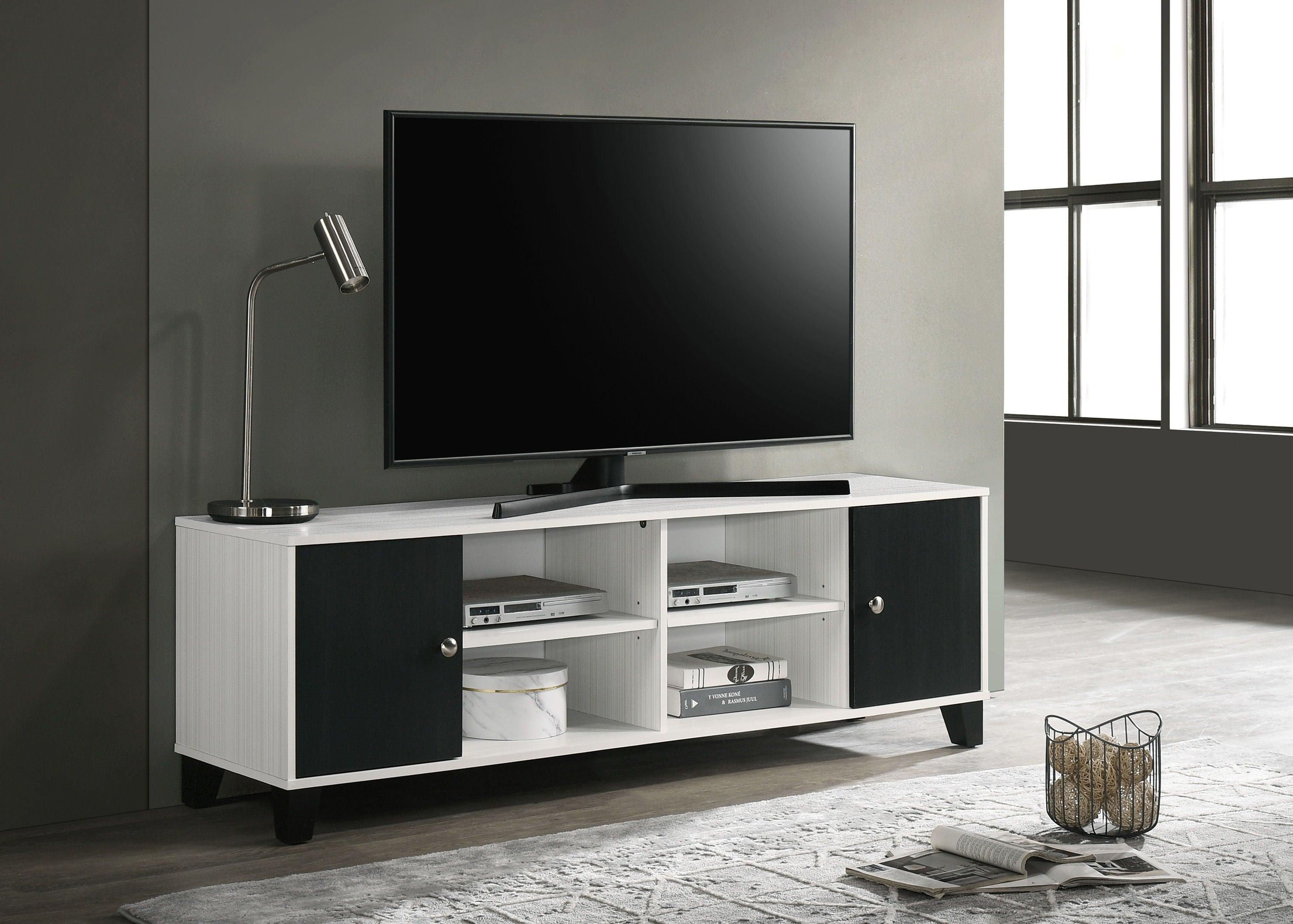 Crown Mark - Akerson - Tv Stand - White - 5th Avenue Furniture