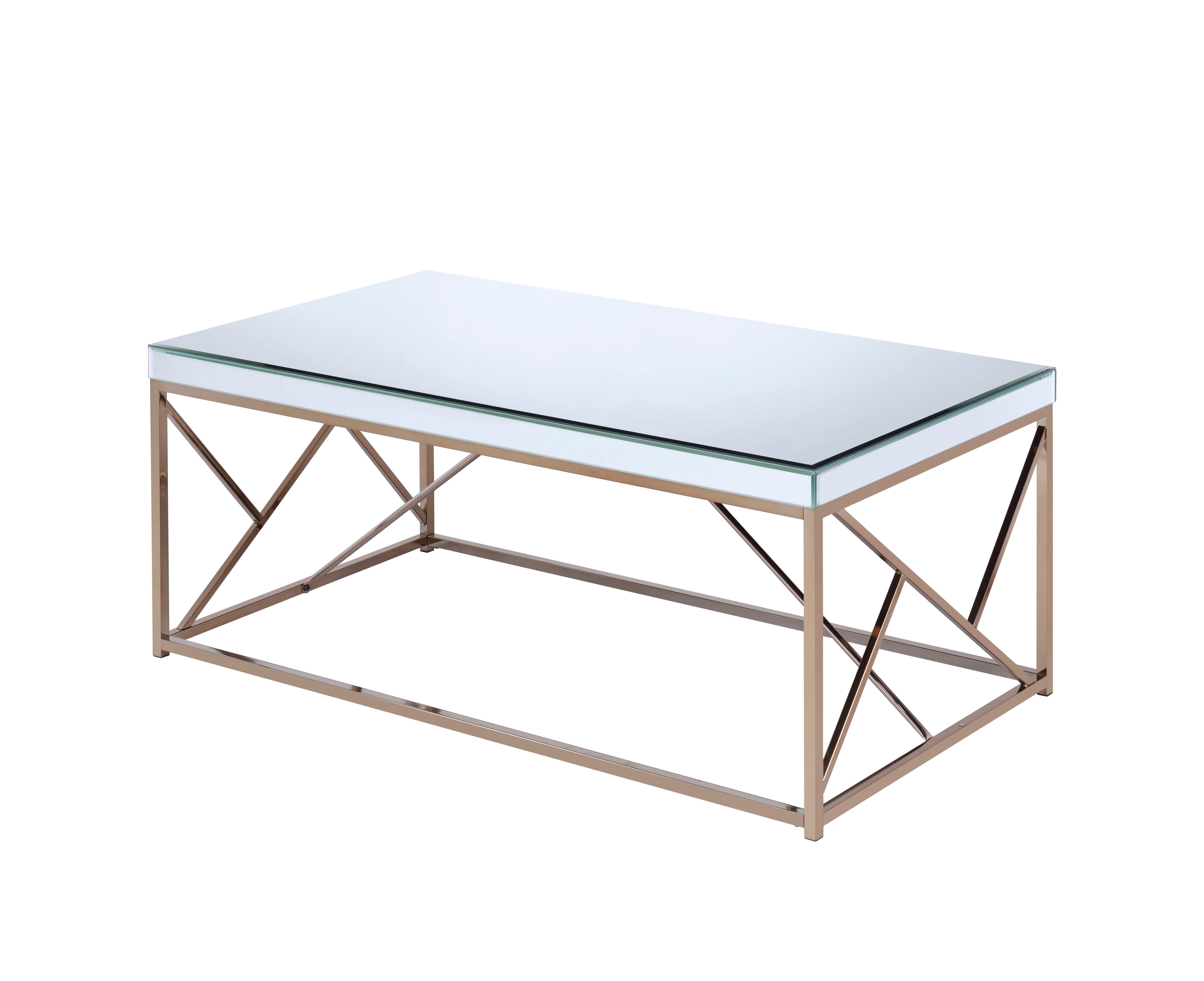 Steve Silver Furniture - Evelyn - Cocktail Table - Beige - 5th Avenue Furniture