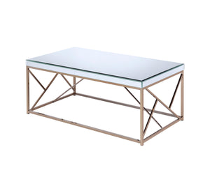 Steve Silver Furniture - Evelyn - Cocktail Table - Beige - 5th Avenue Furniture