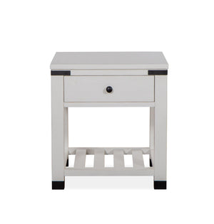 Magnussen Furniture - Harper Springs - Shelf End Table - Silo White - 5th Avenue Furniture