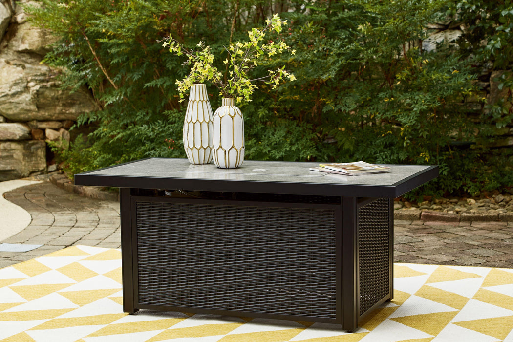 Ashley Furniture - Beachcroft - Rectangular Fire Pit Table - 5th Avenue Furniture