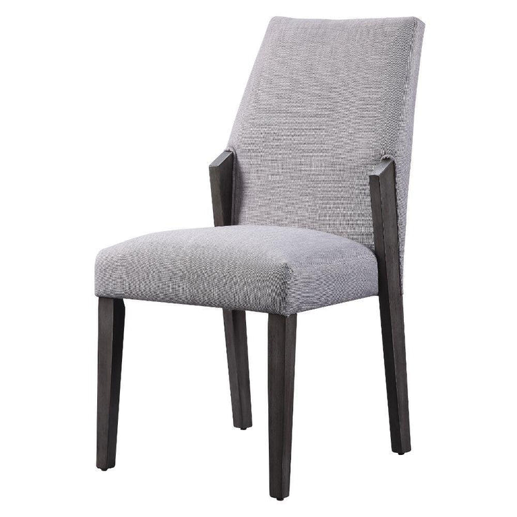 ACME - Belay - Side Chair (Set of 2) - Fabric & Gray Oak - 5th Avenue Furniture