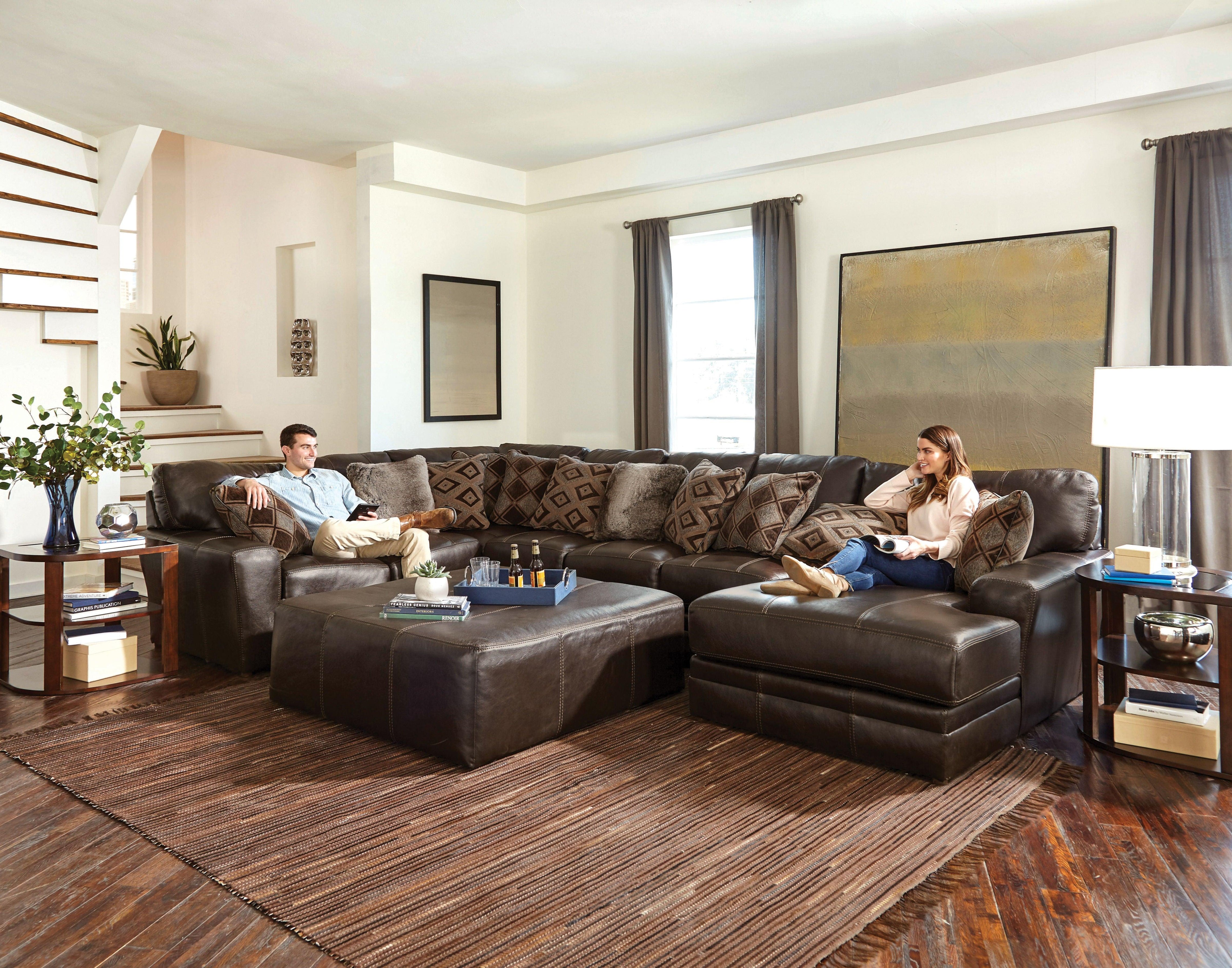 Jackson - Denali - Italian Leather Match Sectional - 5th Avenue Furniture