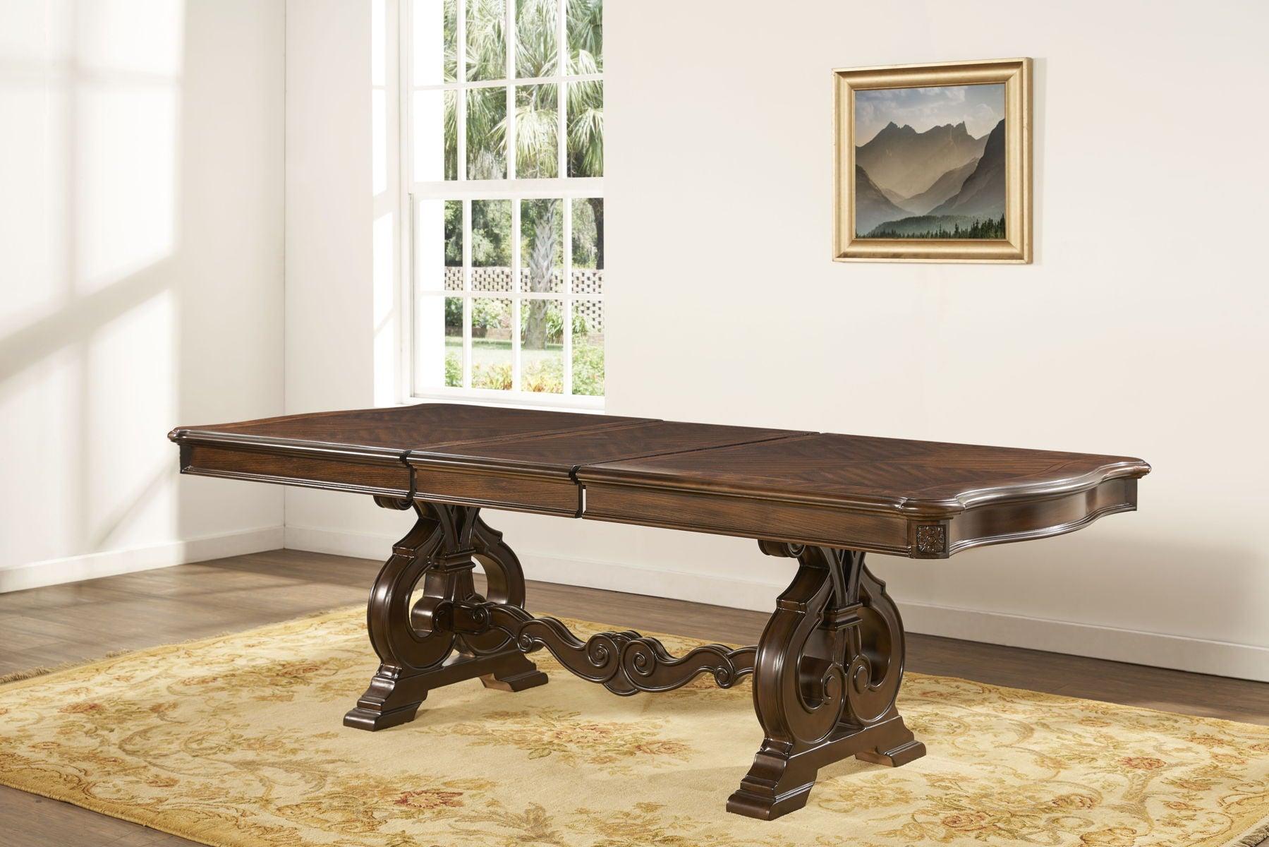 Steve Silver Furniture - Royale - Dining Table - Dark Brown - 5th Avenue Furniture