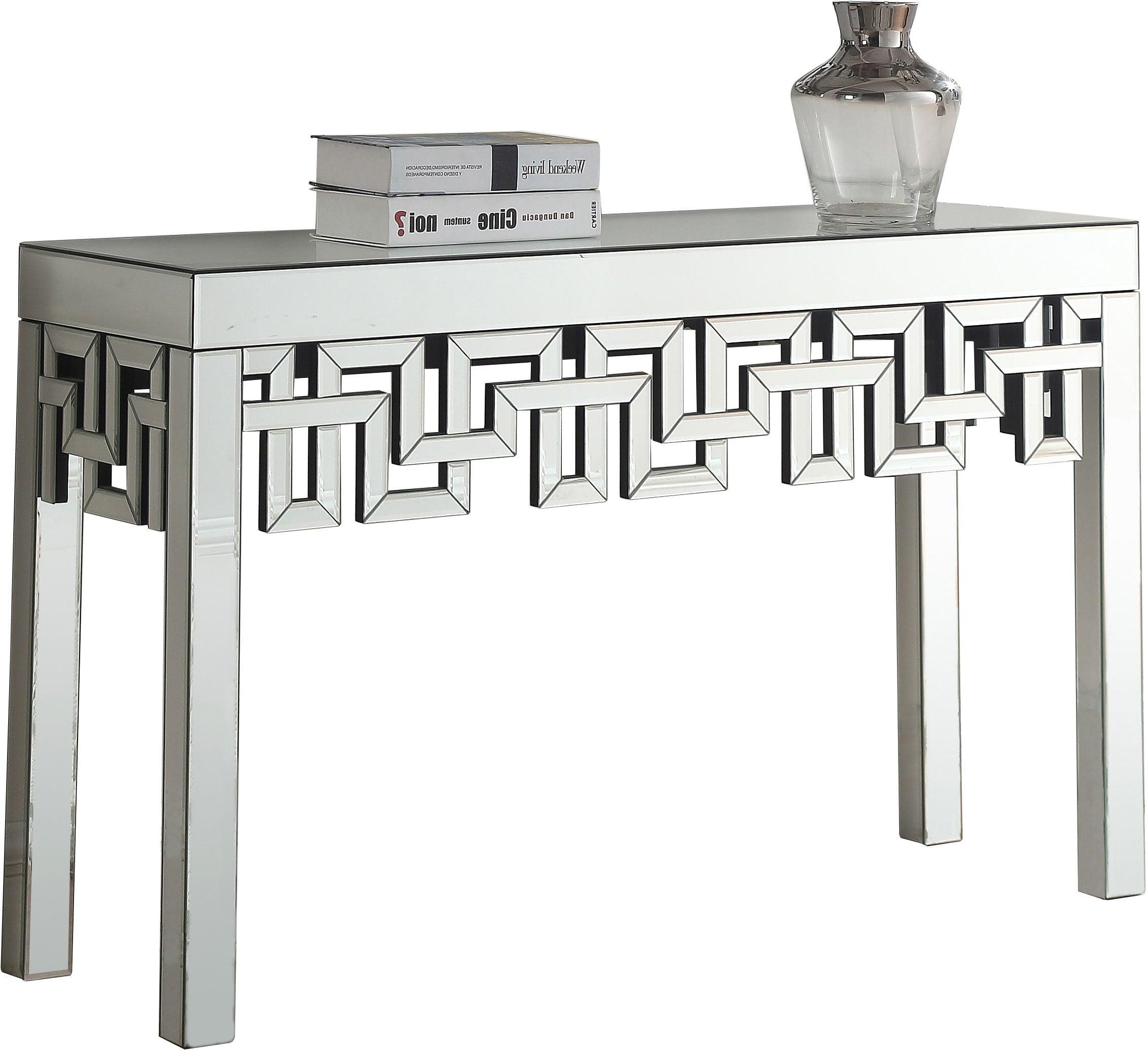 Meridian Furniture - Aria - Console Table - Pearl Silver - 5th Avenue Furniture