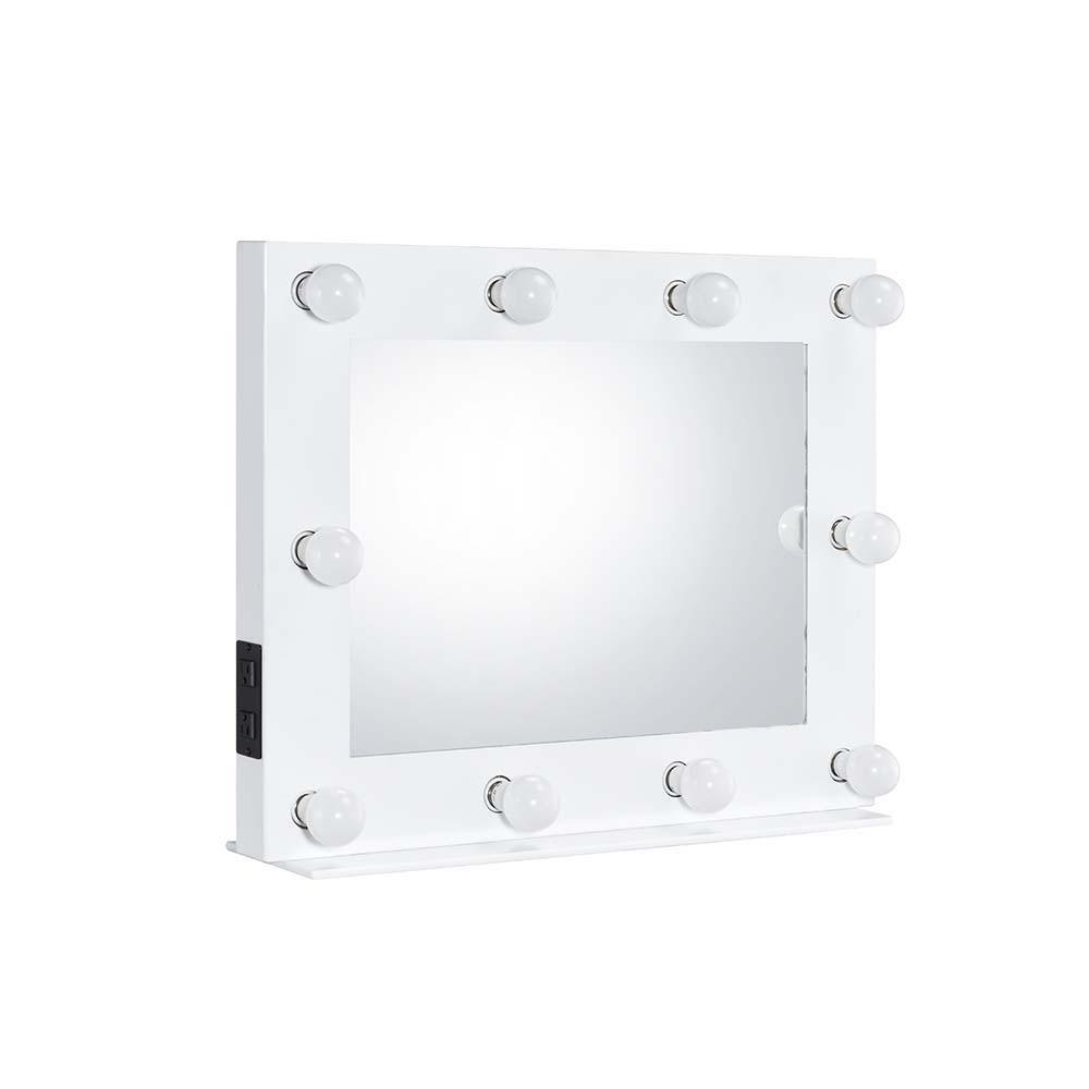 ACME - Avery - Accent Mirror - White Finish - 5th Avenue Furniture