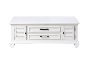 Steve Silver Furniture - Charlestown - Lift Top Coffee Table - White - 5th Avenue Furniture