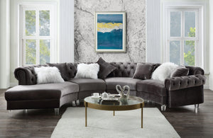 ACME - Ninagold - Sectional Sofa w/7 Pillows - 5th Avenue Furniture