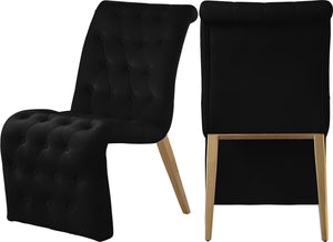 Meridian Furniture - Curve - Dining Chair (Set of 2) - 5th Avenue Furniture