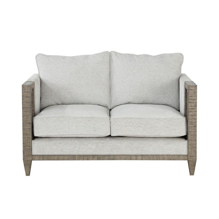 ACME - Artesia - Loveseat - Fabric & Salvaged Natural - 5th Avenue Furniture