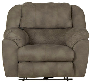 Catnapper - Flynn - Power Lay Flat Recliner with Power Adjustable Headrest & Lumbar and Dual Heat & Massage - Fig - 5th Avenue Furniture