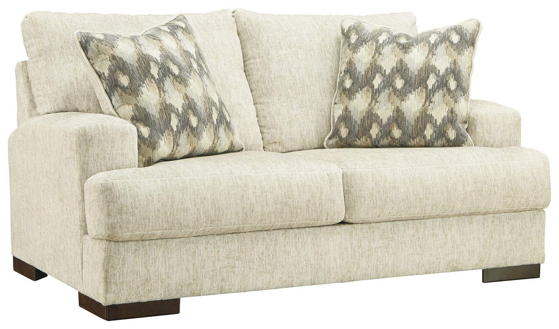 Signature Design by Ashley® - Caretti - Parchment - Loveseat - 5th Avenue Furniture