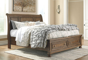 Signature Design by Ashley® - Flynnter - Storage Sleigh Bed - 5th Avenue Furniture