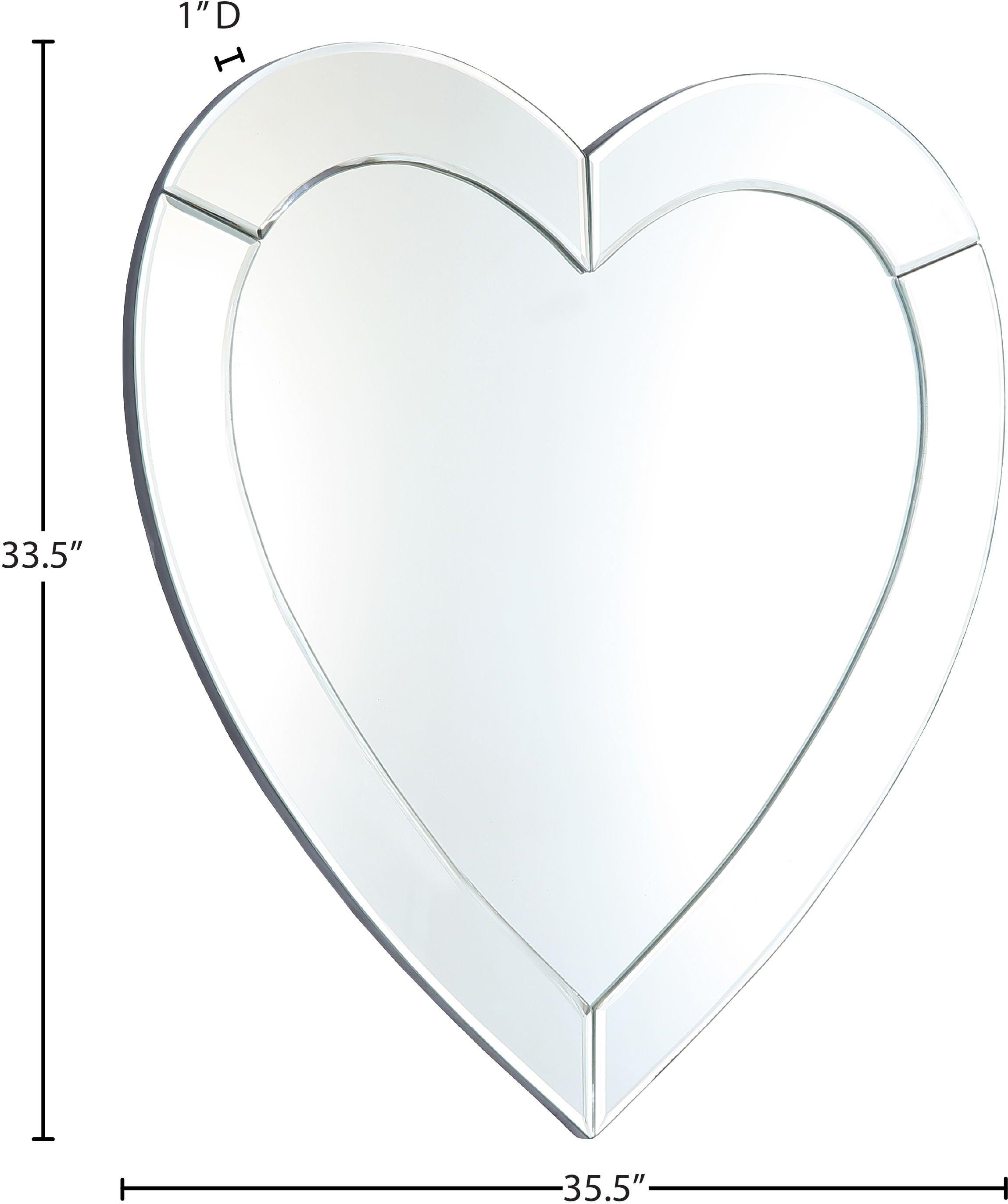 Meridian Furniture - Heart - Mirror - 5th Avenue Furniture