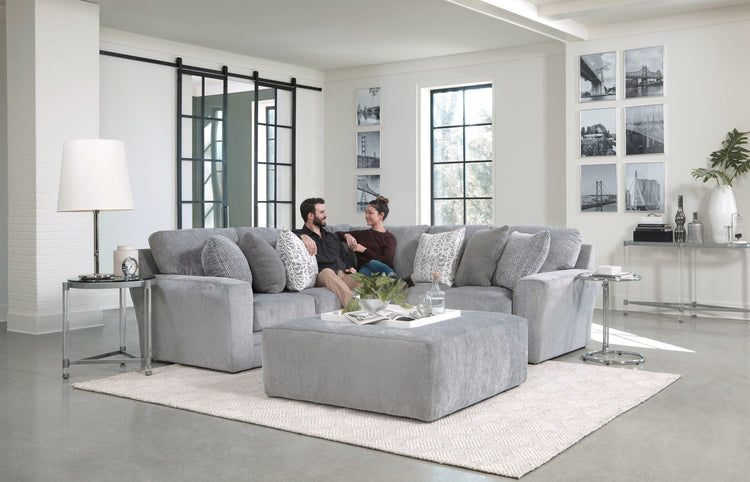 Jackson - Glacier - 2 Piece Sectional With 9 Included Accent Pillows - 5th Avenue Furniture